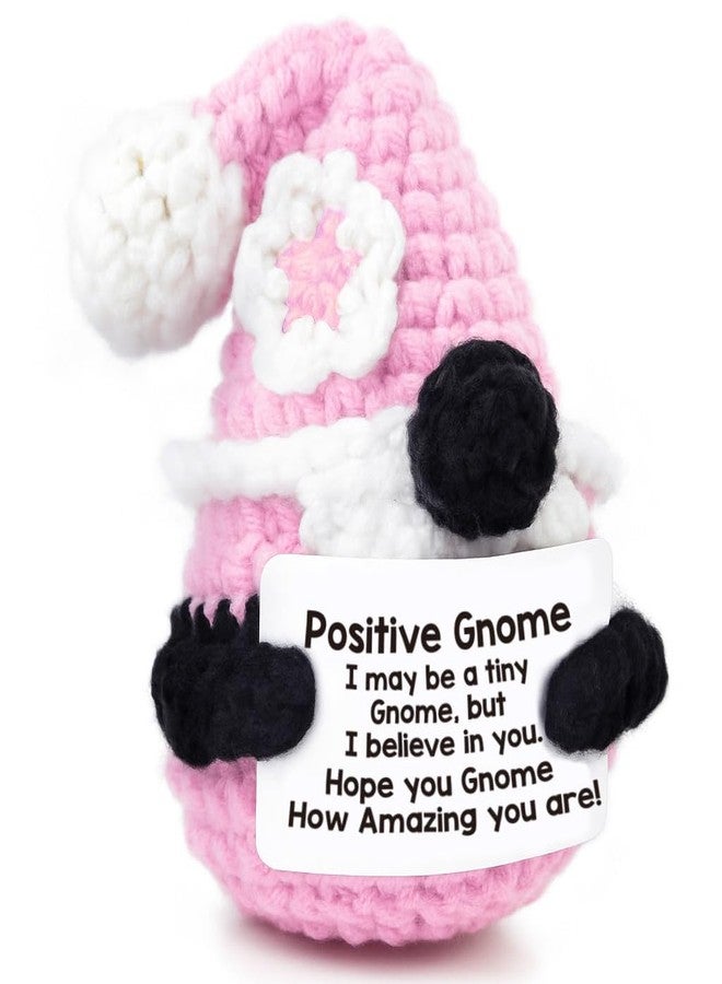 MAMAGIFTREE Inspirational Gnome Gifts for Women,Handmade Crochet Positive Gnome Gifts,Emotional Uplifting Support Present for Women Men Friends,Coworkers Teacher Students - Image 1